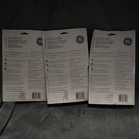 GE StayBright 2 pack 6 Inch battery operated LED flickering tree candles 6 Piece - Picture 9 of 12